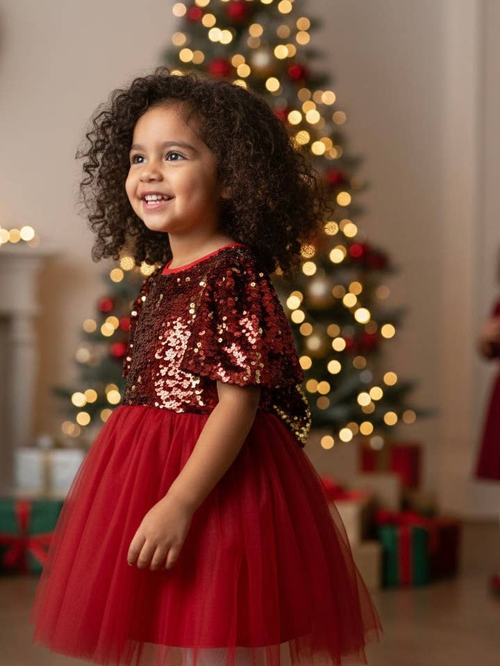 Scarlett Sequin Tulle Dress for wholesale by Honey and Hive