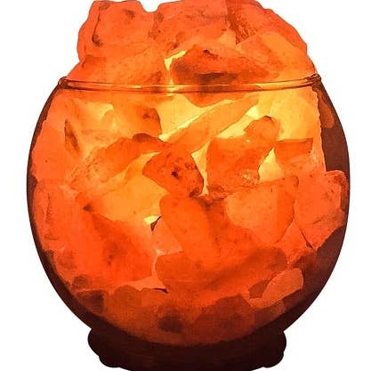 Sphere Aromatherapy Salt Lamp  With UL Listed  Dimmer Cord for wholesale by Himalayan CrystalLitez & EssentialLitez