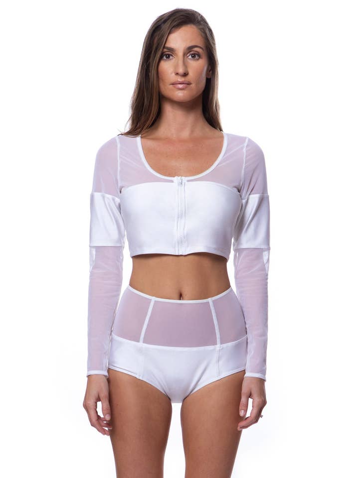 Top court à manches longues Don't Mesh with Me pour la vente par Bella Paradise By Paradise Ranch Designs, Inc.