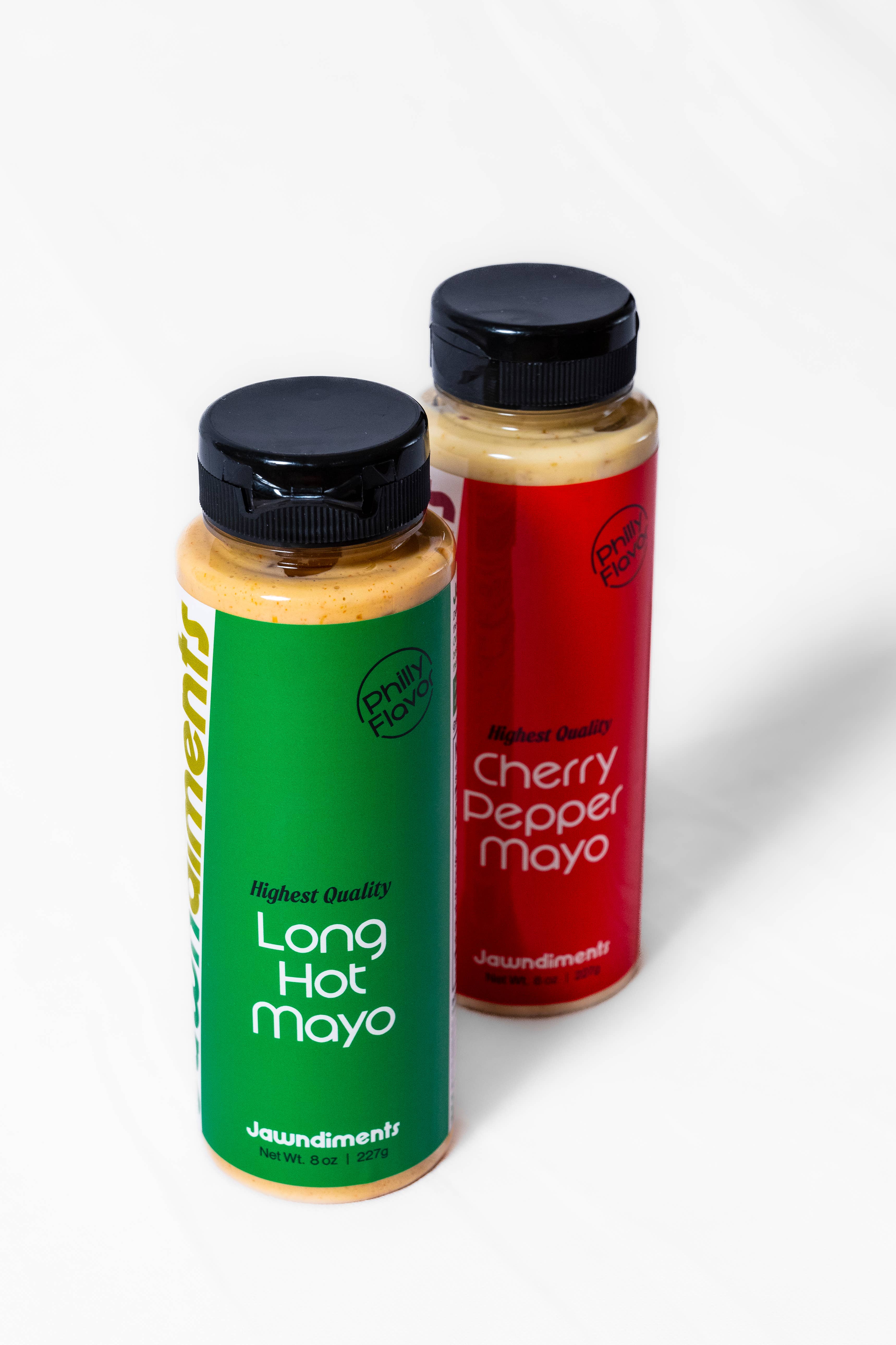 Jawndiments - Wholesale Hot Sauce - Combo Case - 6 Cherry Pepper Mayo & 6 Long Hot Pepper Mayo3