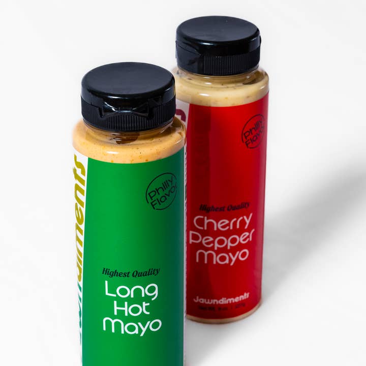 Jawndiments - Wholesale Hot Sauce - Combo Case - 6 Cherry Pepper Mayo & 6 Long Hot Pepper Mayo3