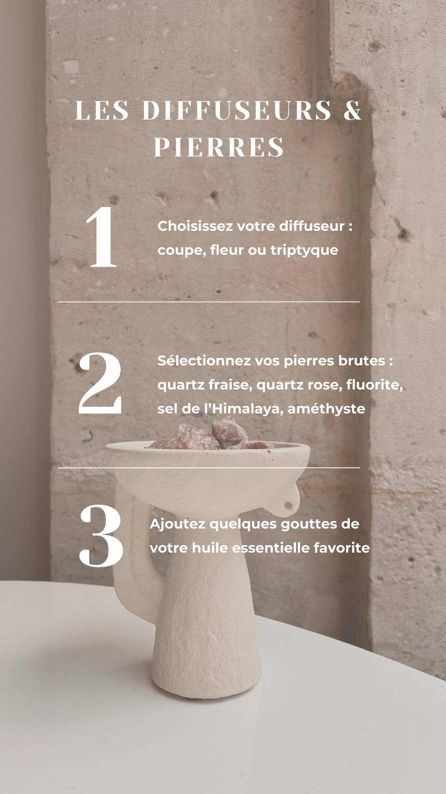 Joâme Paris - Vente Supports pour huile essentielle - Diffuseur ESSENTIEL triptyque3