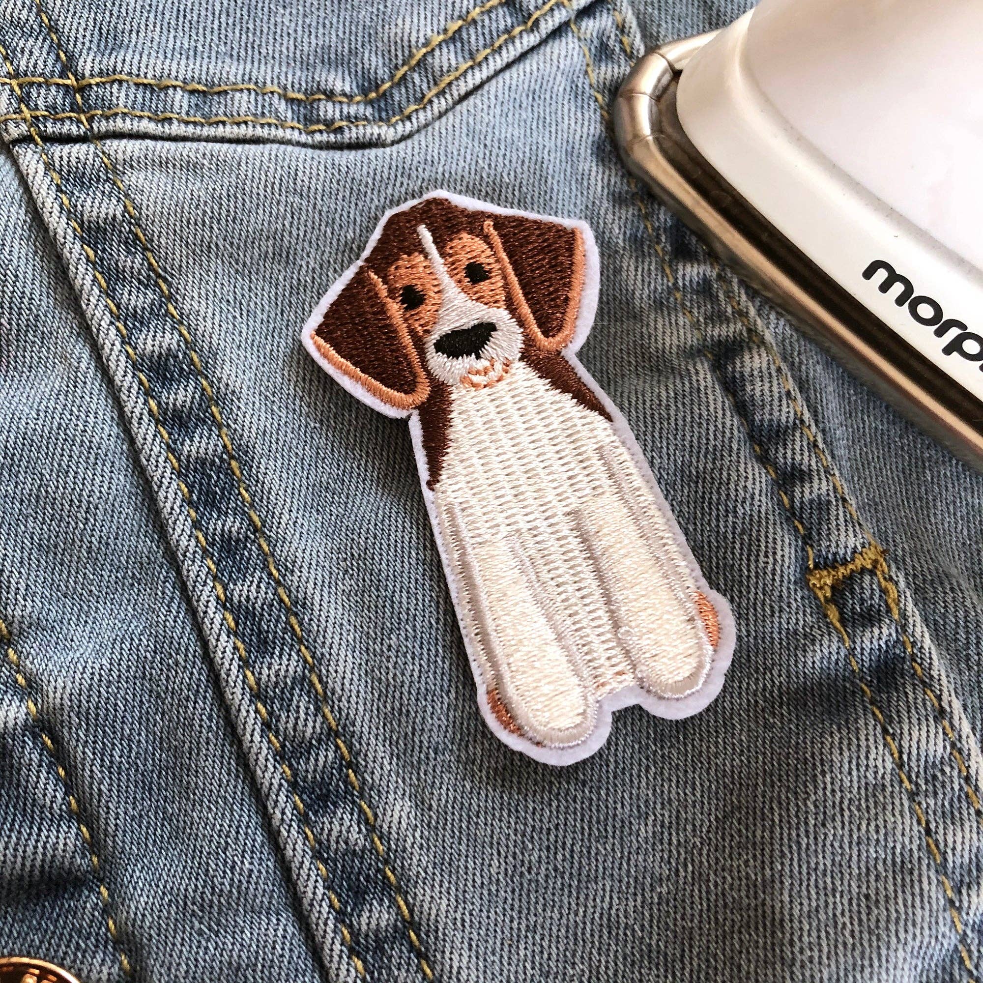 Samantha Morris - Wholesale Everyday Greeting Card - Wuff You Iron on Patch Card1