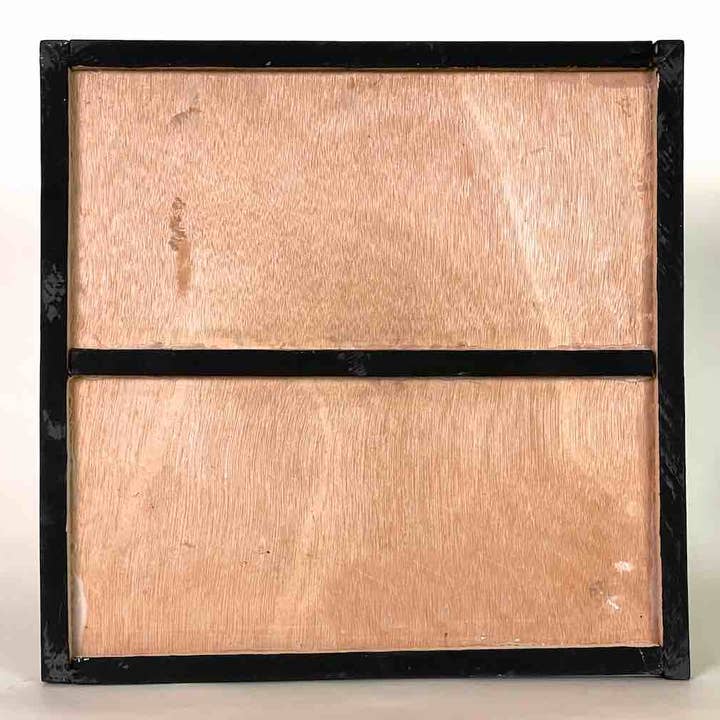 The Niger Bend - Vente Tableau/dessin - Tableaux géométriques du Rwanda des Tutsis royaux Imigongo | 12 x 12"5