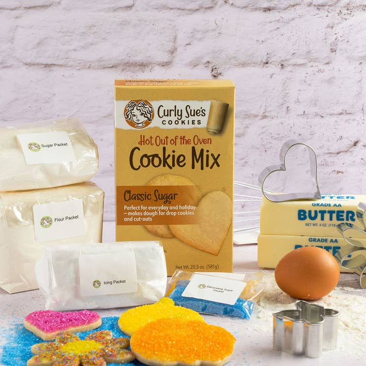 Curly Sue's Cookies - Wholesale Cookie Mix - Sugar Cookie Mix Kit -Christmas Ornament Cookie Cutter1
