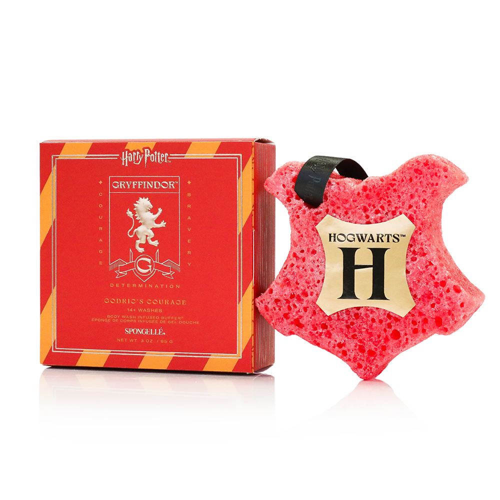 Spongellé | Valentines Day Gifts | Easter Gifts - Wholesale Bath Pouf/Sponge - Gryffindor™ Godric's Courage Buffer Harry Potter™ Collection1