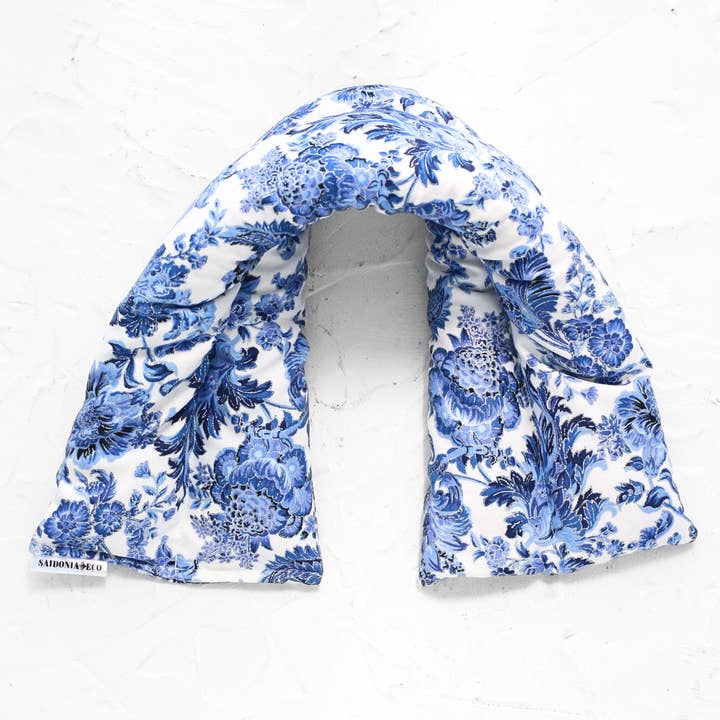 SaidoniaEco - Wholesale Hot/Cold Compress - Hot Cold Neck Wrap ⋆ Oriental Chinoiserie Blue1