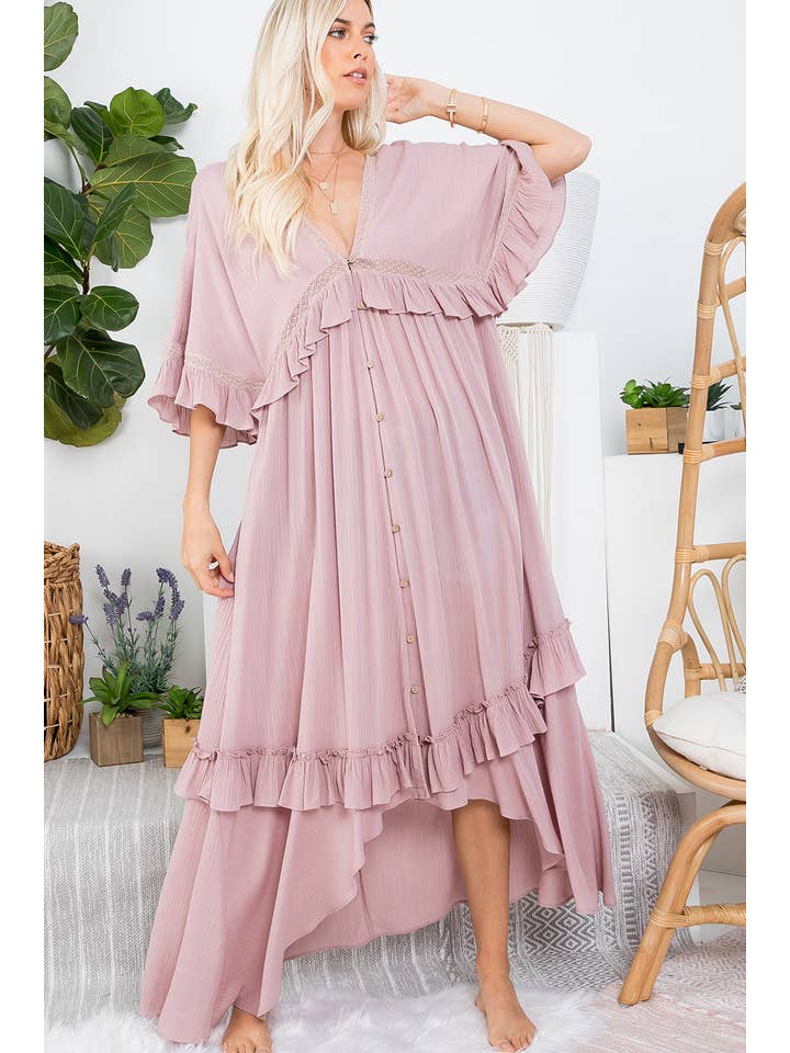 Sweet Lovely by Jen - Vente Cache-maillot – femme - ROBE CACHE-CŒUR MAXI8