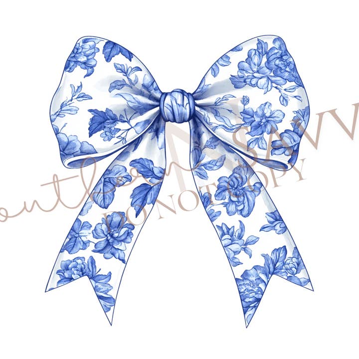 Blue Bow UV DTF y DTF para venta al por mayor de Southern N Savvy