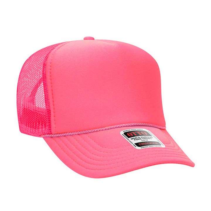 Fashion City - Wholesale Trucker hat – Unisex - Solid Color OTTO 5-Panel Foam Mesh Back Trucker Hat62