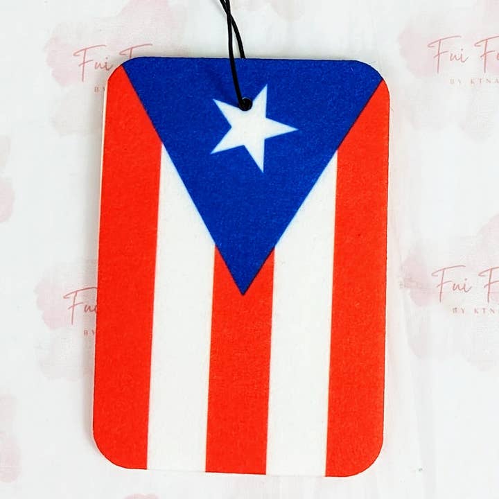 Puerto Rico Flag Air Freshener for wholesale by Fui Fuío by Ktna