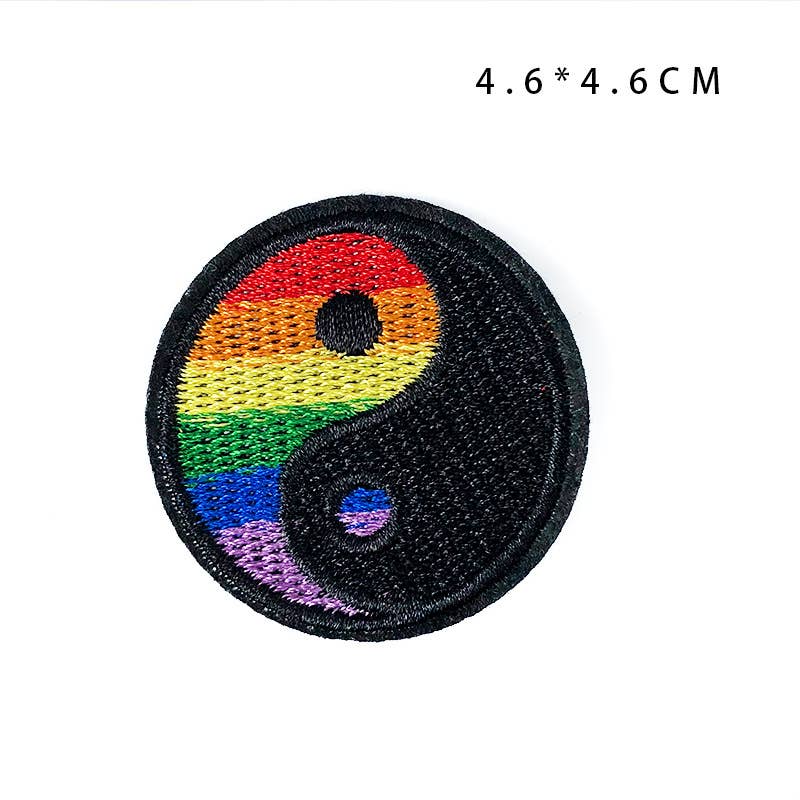 UNISHE - Wholesale Patch - LGBT Style Rainbow Embroidered Fabric DIY Iron on Patches5
