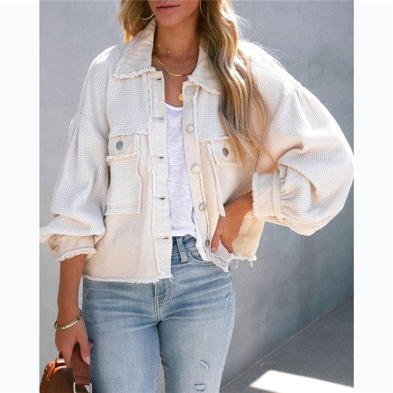 Mirazshoes WholeSale - Venta al por mayor Chaqueta - Mujer - Chaqueta de patchwork de moda para mujer2