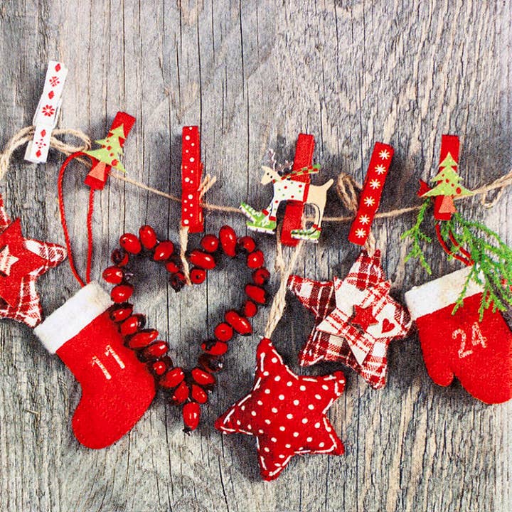 Xmas Garland lunch napkins for wholesale by Home Fashion - Carl Dietrich GmbH