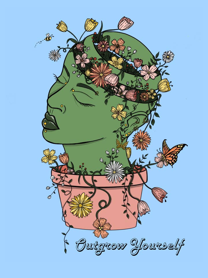 Affiche Dépassez-vous pour la vente par Laney Baby Art