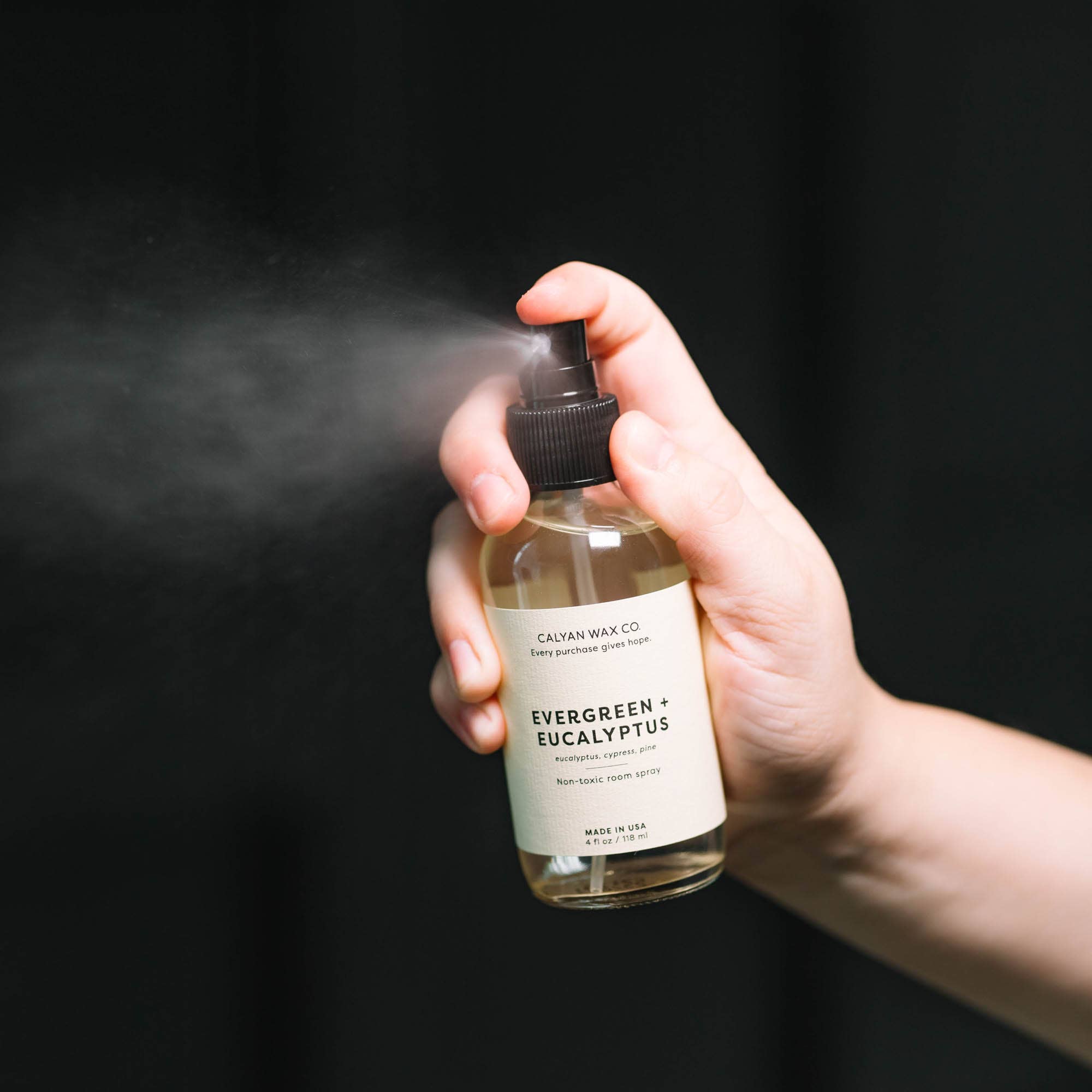 Calyan Wax Co. - Wholesale Room & Linen Spray - Evergreen + Eucalyptus - Room Spray3
