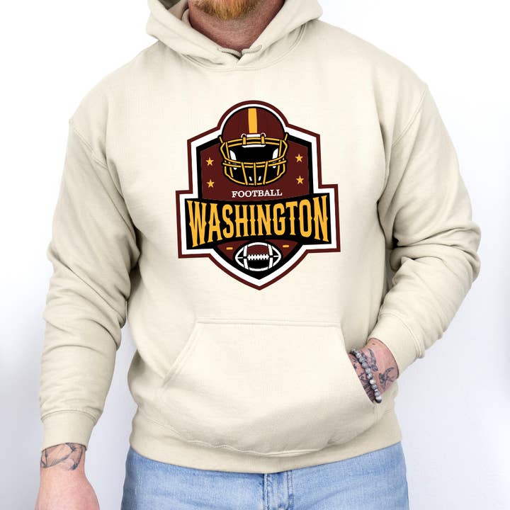 Uncommon Label - Wholesale Hoodie - Men's - Washington Commanders Helmet Adult Graphic Hoodie