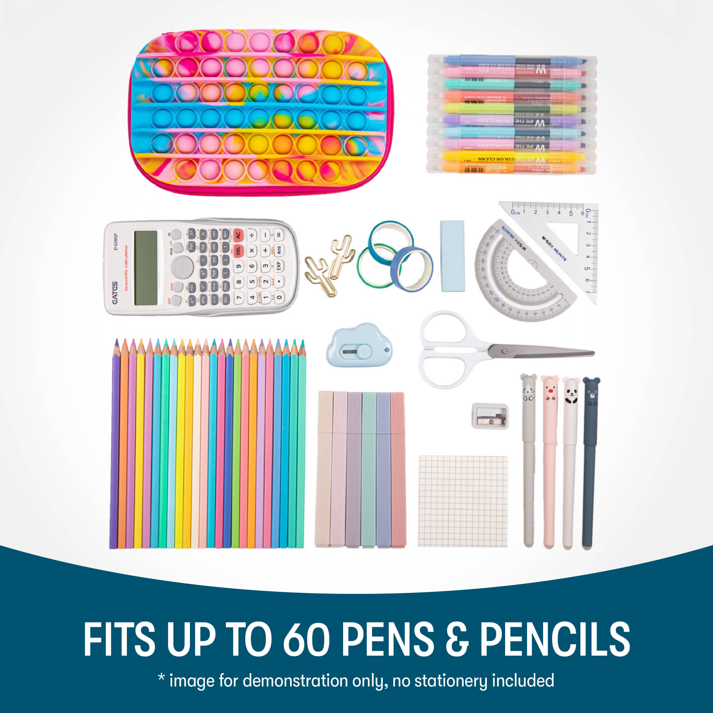 ZIPIT - Vente Étuis/trousses à crayons - Boîte de rangement ZIP & POP, trousse sensorielle pour enfants9