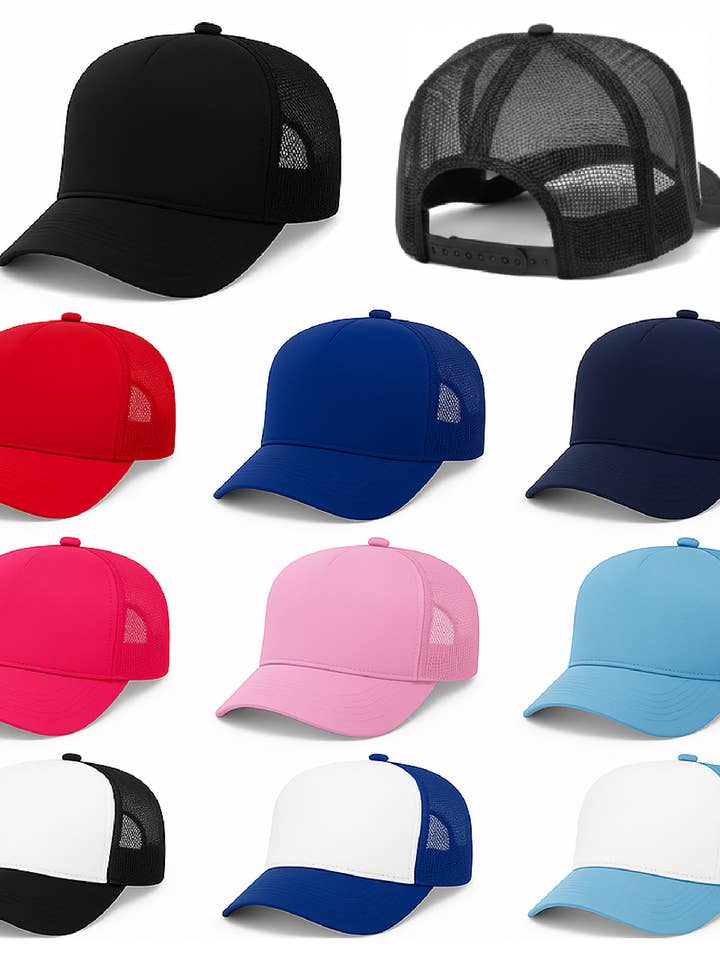 Blank Foam Trucker Mesh Snapback Rope Promotional Cap for wholesale by TJ Clothing NY