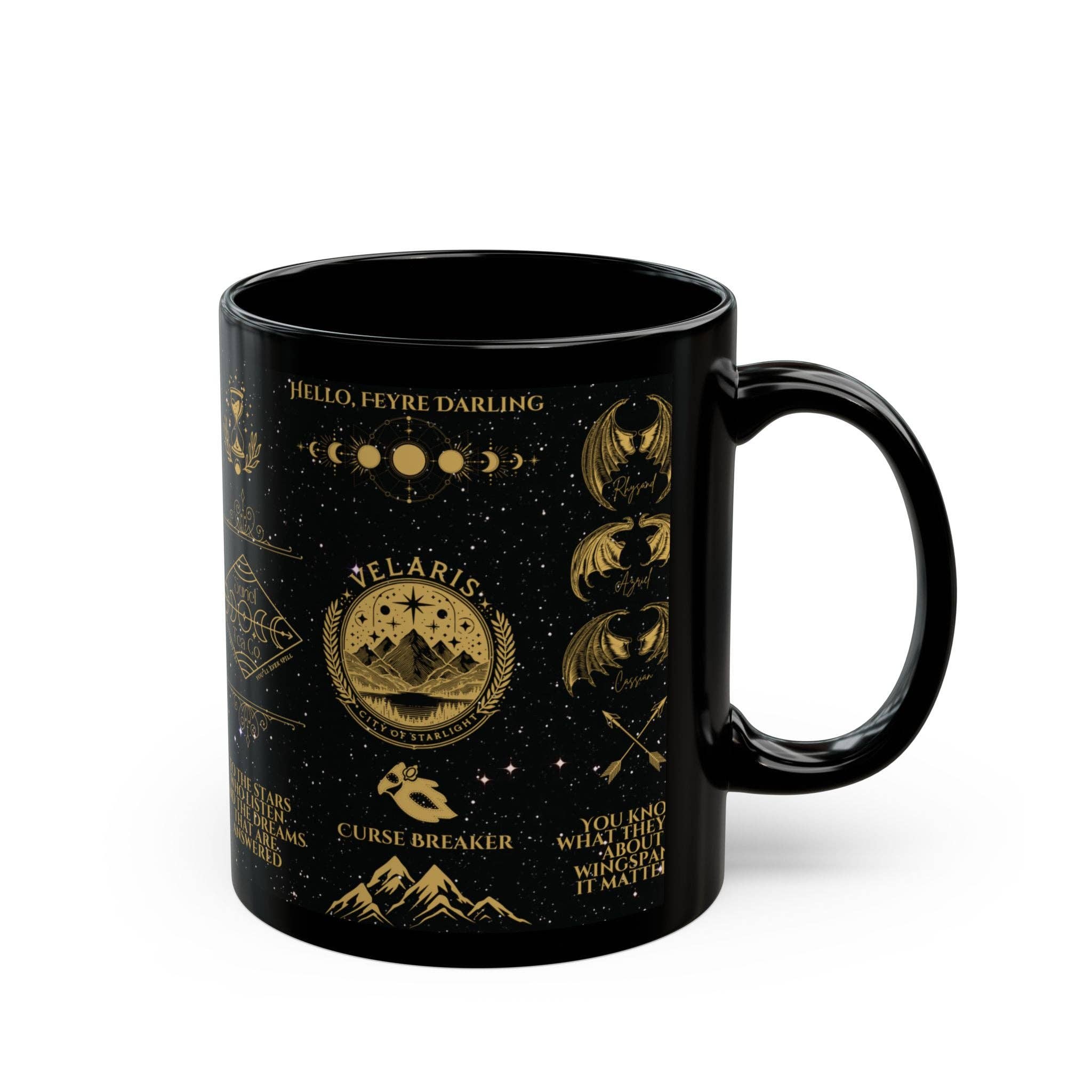 MagicMerchEmporium – wholesale Coffee mug – Black ACOTAR Night Court Mug0