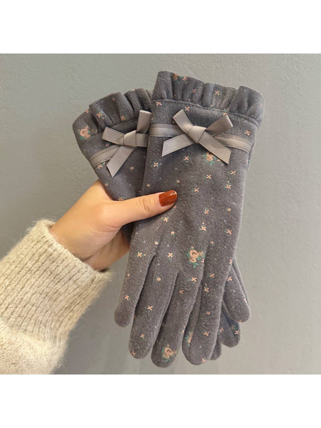 Funkyrel® Atzbranding Limited - Wholesale Gloves - Women's - Gloving – Women's Touchscreen Gloves with Bow Accent7