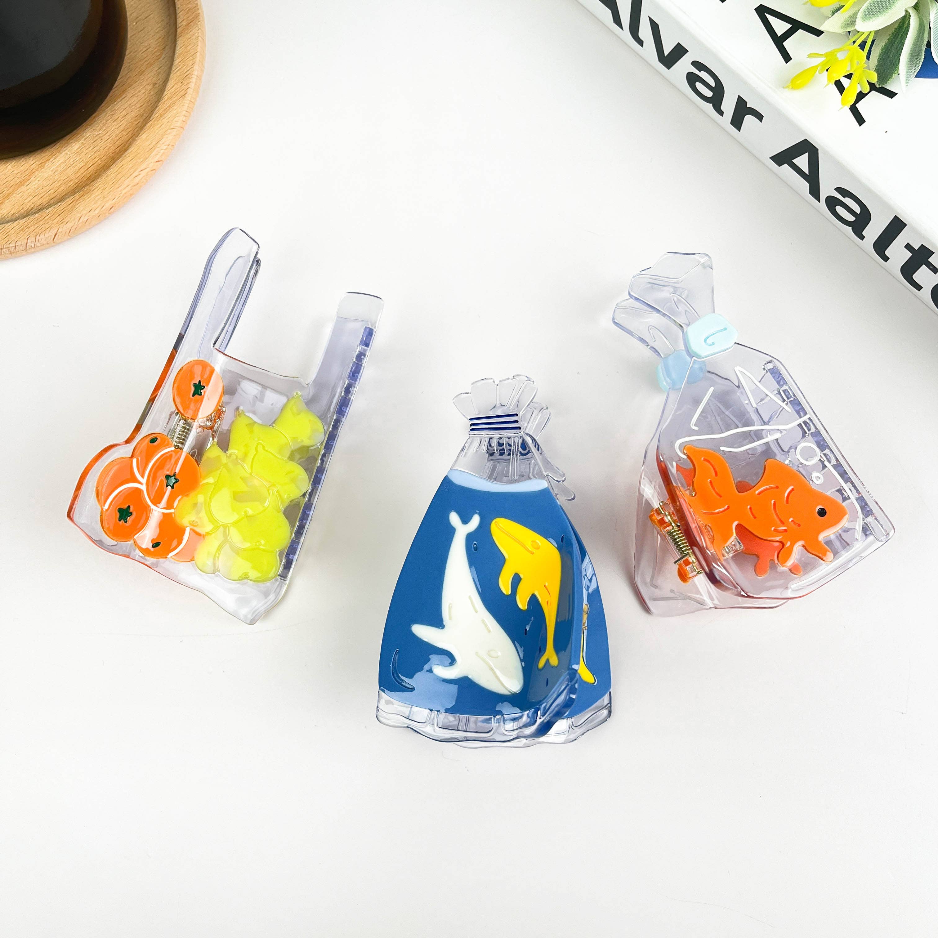 Bag-shaped Hair Clip for wholesale by TheDivaSoap