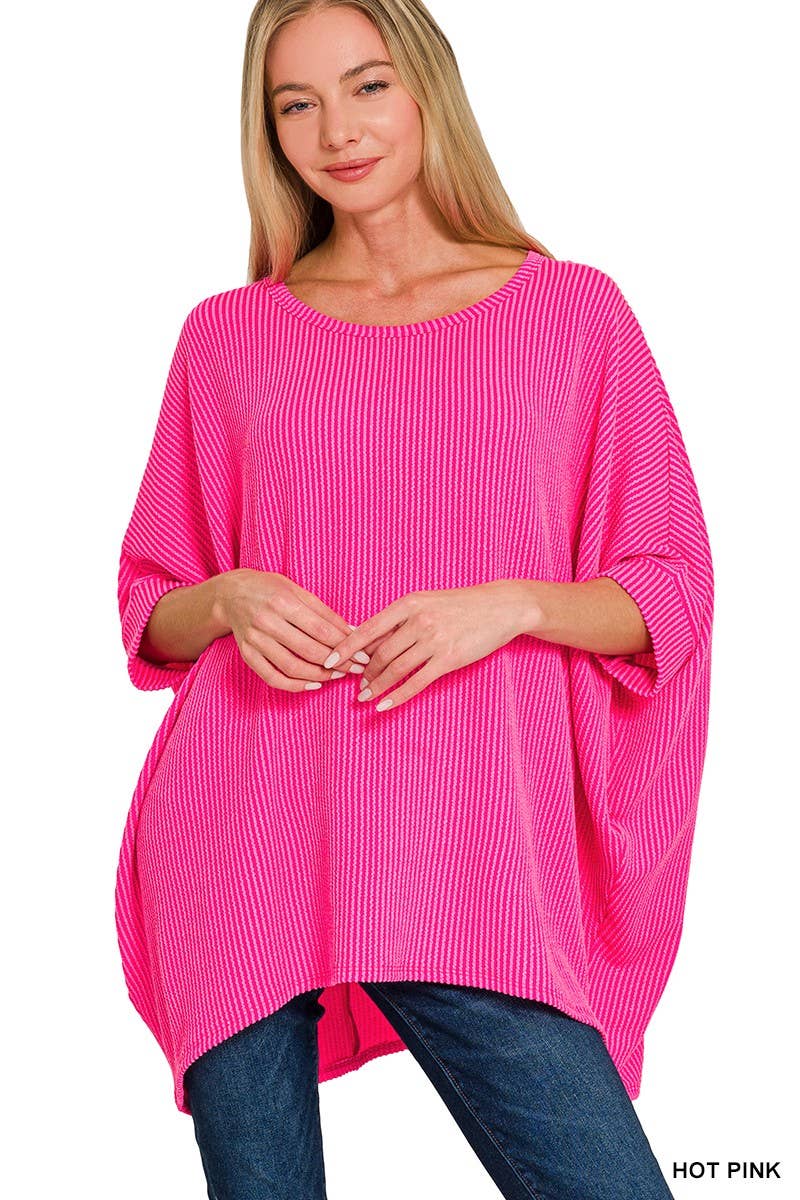 Vanilla Monkey - Wholesale Knit Top - Women's - Raised Rib Bat Sleeve Top8