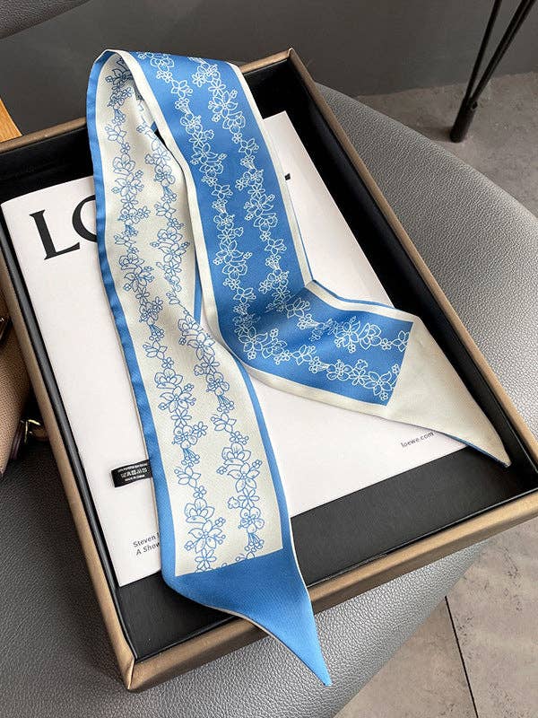 ShieldChic - Wholesale Scarf - Women's - Contrast Color Flower Print Scarf7