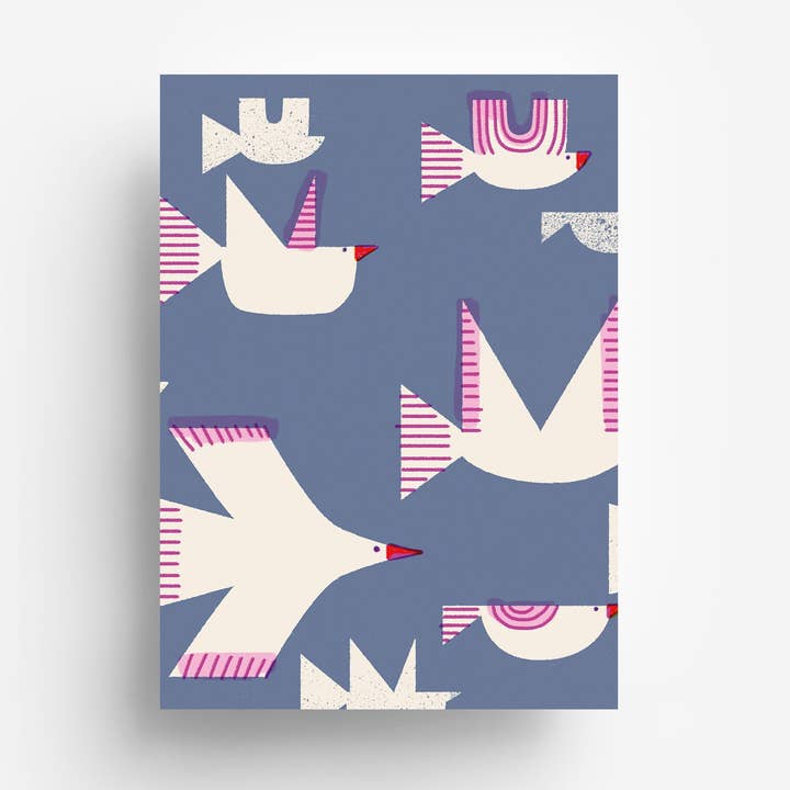 Vogel-Postkarte DIN A6 für den Großhandel von jungwiealt