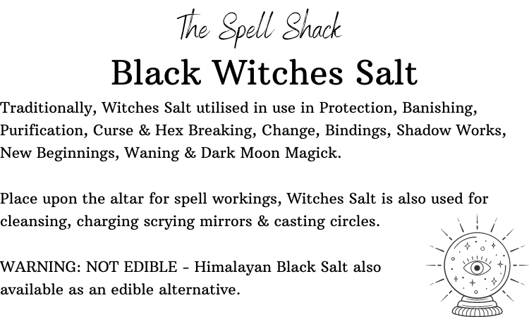 Witchuals - Rituals & Spellwork Apothecary - Wholesale Meditatie benodigdheden - Black Witches Salt2
