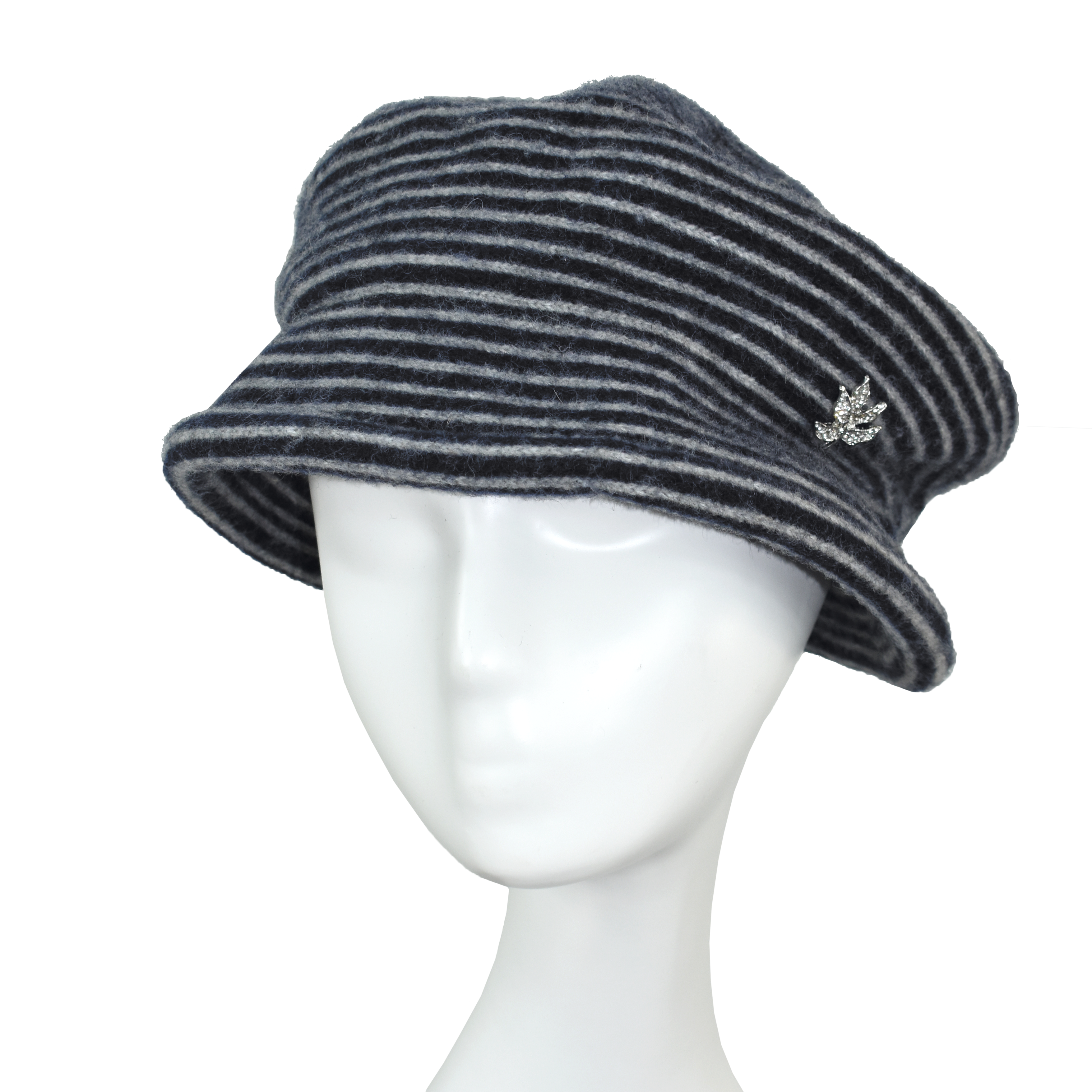 Dupatta Designs - Wholesale Cloche Hat - Women's - Esposito Striped Hat6