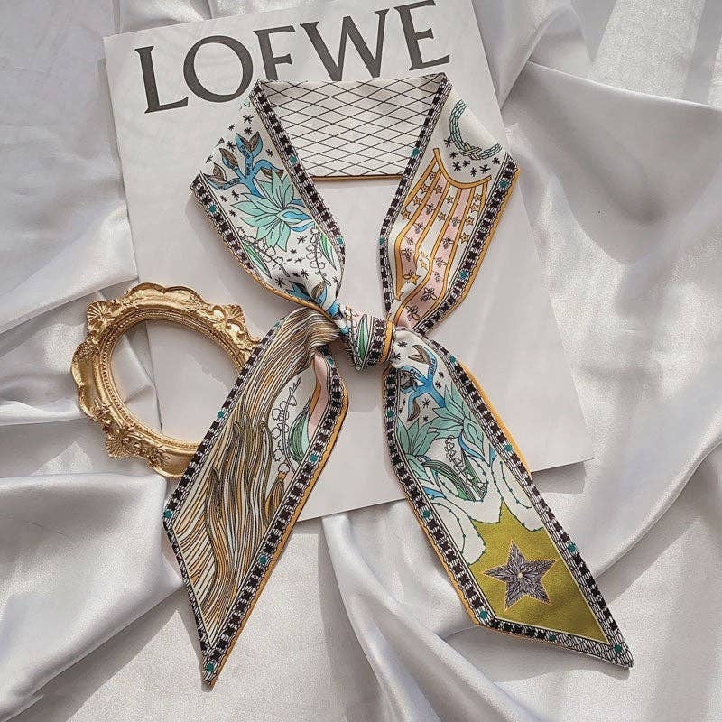 ShieldChic - Vente Écharpe – femme - Écharpe fine à cheveux longs à motif de tarot10