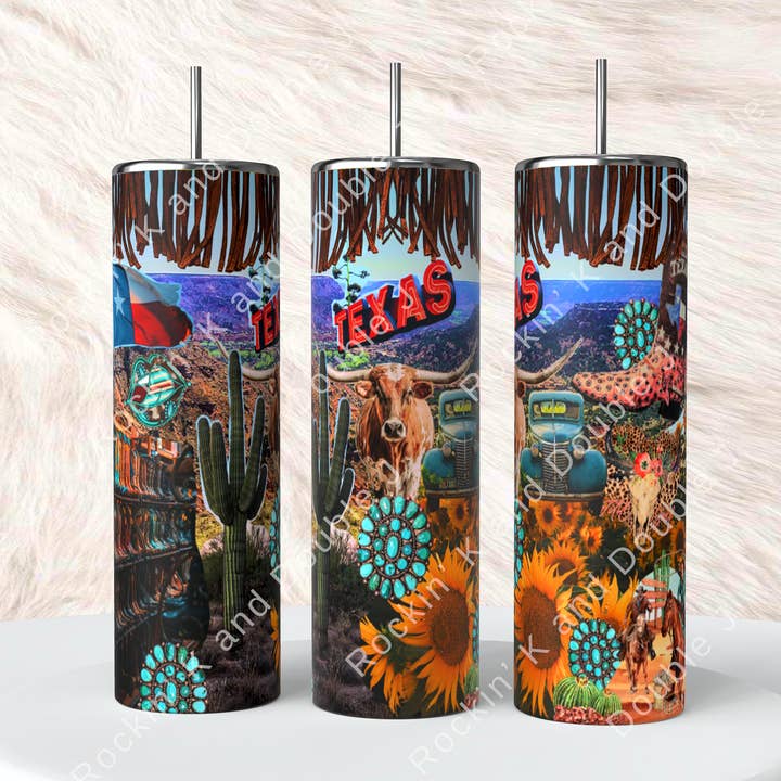 Bicchiere Texas Fringe per la vendita all'ingrosso da parte di Rockin K and Double J