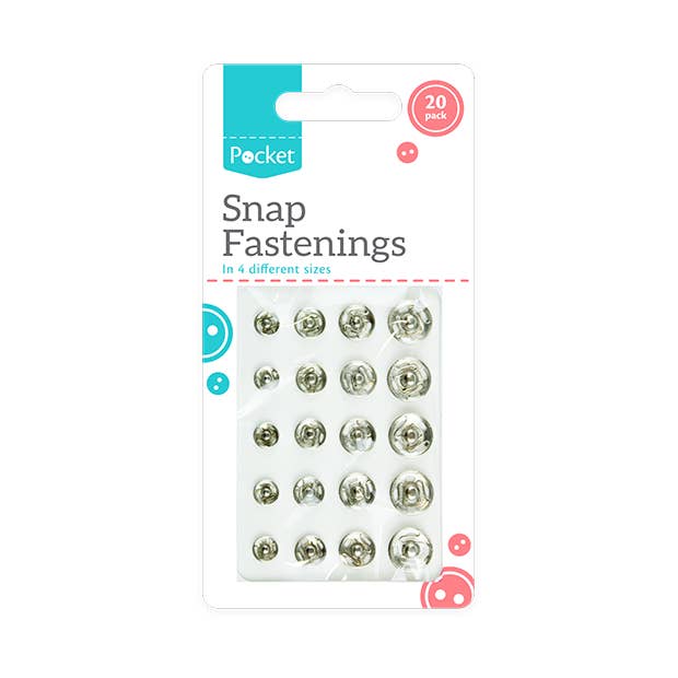 Fermetures à pression, paquet de 20 pour la vente par LMT-UK