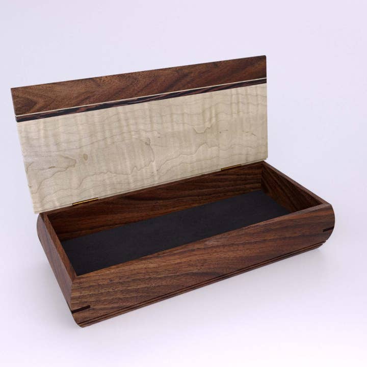 Mikutowski Woodworking - Vendita all'ingrosso Portagioie/organizer per gioielli - Cache Box in legno per portafoglio, monete, custodia per orologi, ecc.19