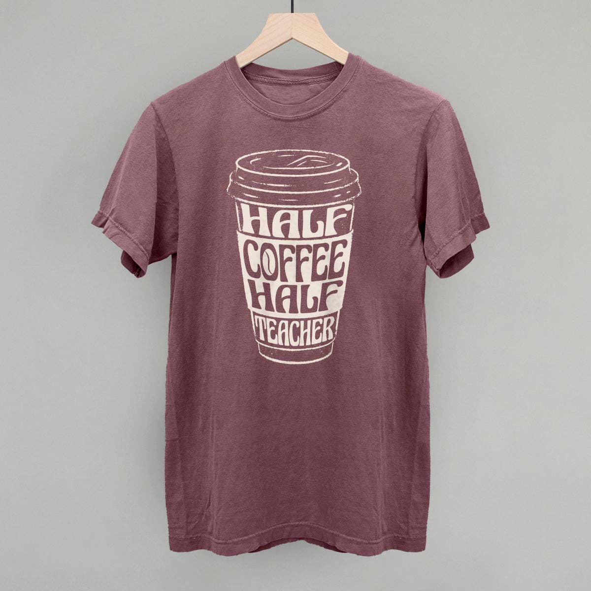 Ivy + Cloth - Wholesale Screen Printed T-Shirt - Women's - Half Coffee Half Teacher9
