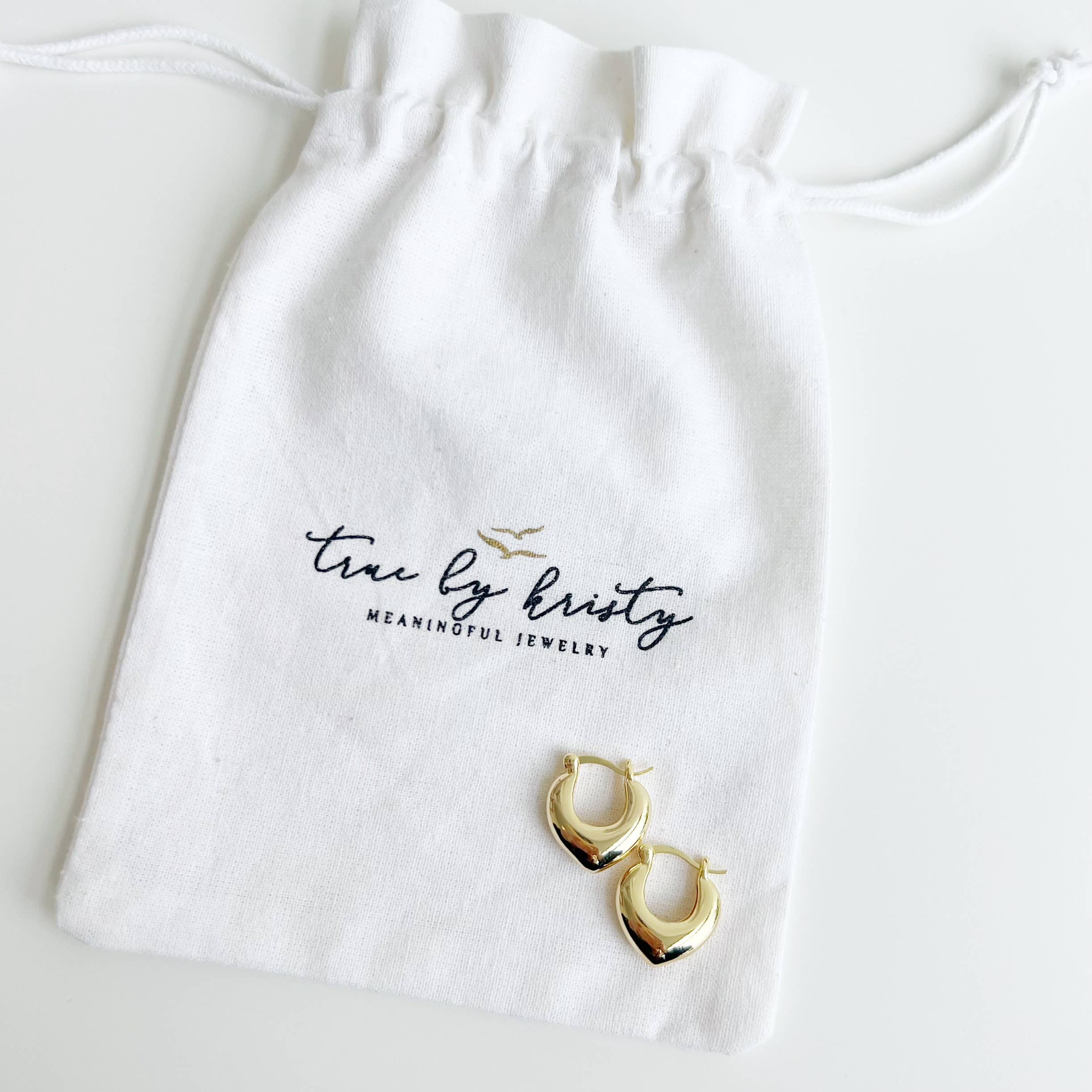 True by Kristy Jewelry - Wholesale Hoop Earrings - Heartthrob Hoops Earrings Gold Filled5