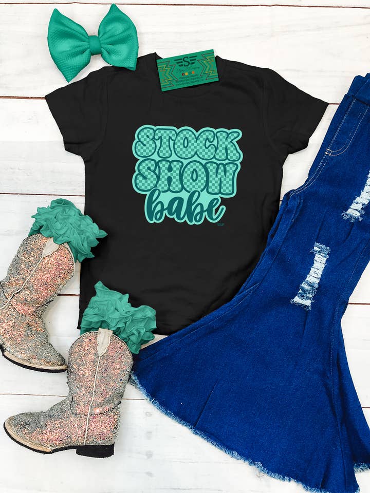 Grafisk T-shirt med Stock Show Babe for engroshandel hos Flying S Company