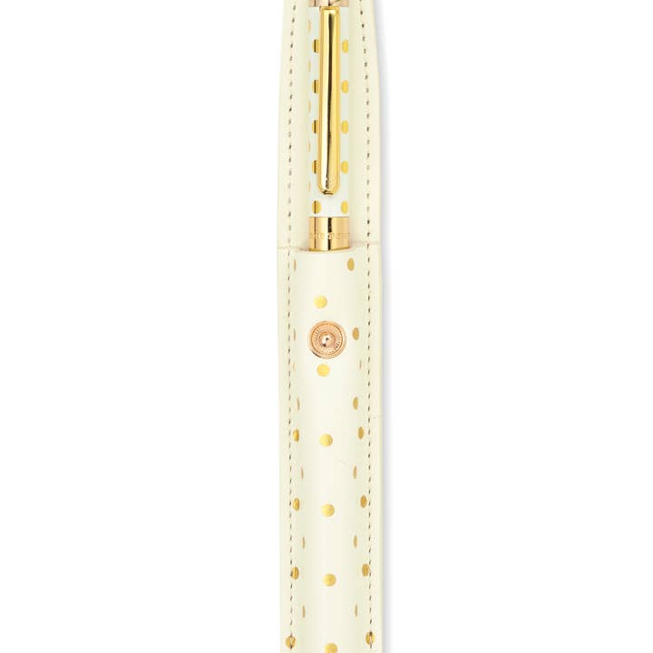 Kate Spade New York by Lifeguard Press - Vente Stylos - Stylet avec pochette, pois dorés