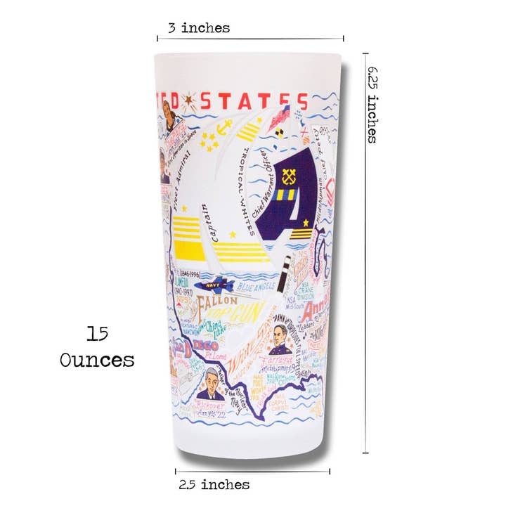 catstudio - Wholesale Drinking Glass/Cup - Navy Drinking Glass