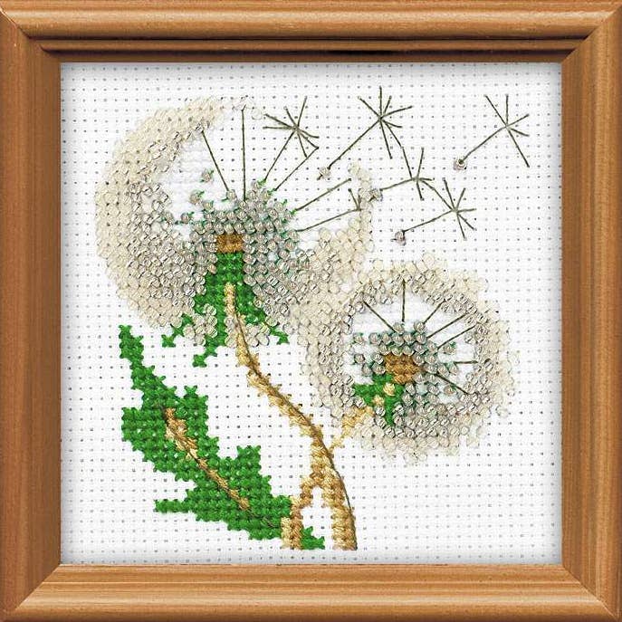 RIOLIS - Vente Accessoire de broderie/point de croix - Kit de Broderie au Point de Croix de Riolis 1319 Graines de Pissenlit0