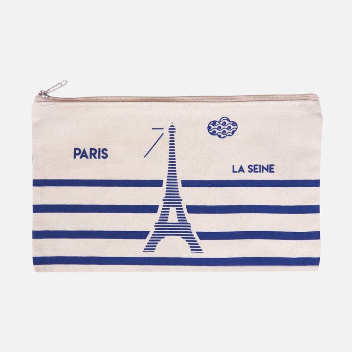 La Seine in Paris Organic Pouch for wholesale by Les Parisettes