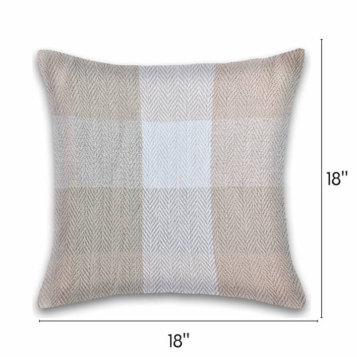 Fabstyles - Wholesale Throw Pillow Cover - Fabstyles Herringbone Check Cotton Pillow Cover7