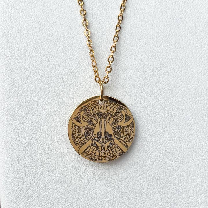 Stamvikingyxor med hjälmhalsband - Rostfritt stål för wholesale av Arthousefern