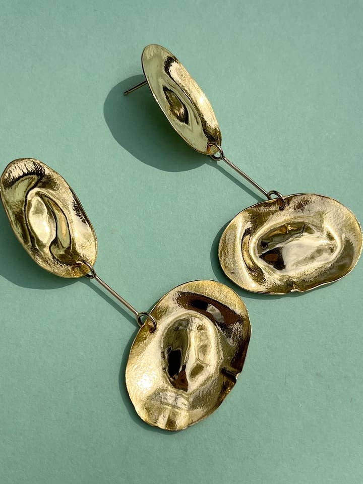 Boucles d'oreilles White Water pour la vente par McKinley Mizar Fine Art & Jewelry