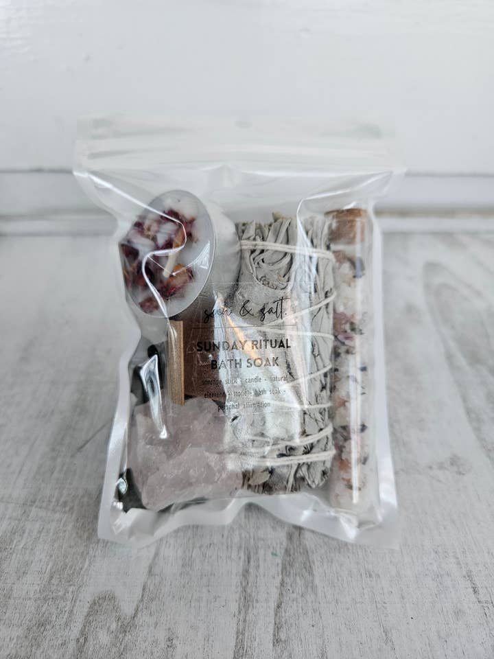 Sunday Ritual Bath Kit - Bath Soak - Bath Salt for wholesale by Lux&Lou