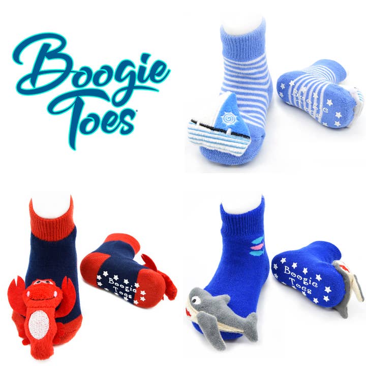 Boogie Toes - Vendita all'ingrosso Calzini - Neonati - Boogie Toes sonaglio calzini 72 pz con display nero3