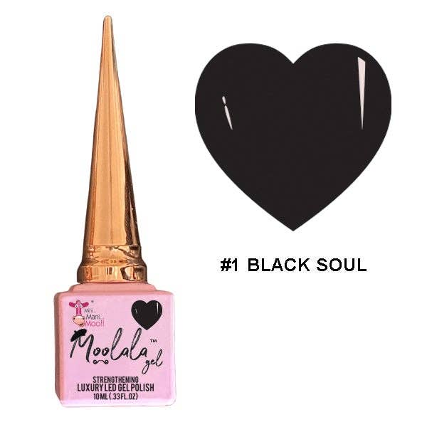Moolala™ 2 TRIN GEL - #1 SORT SJÆL for engroshandel hos MiniManiMoo!!