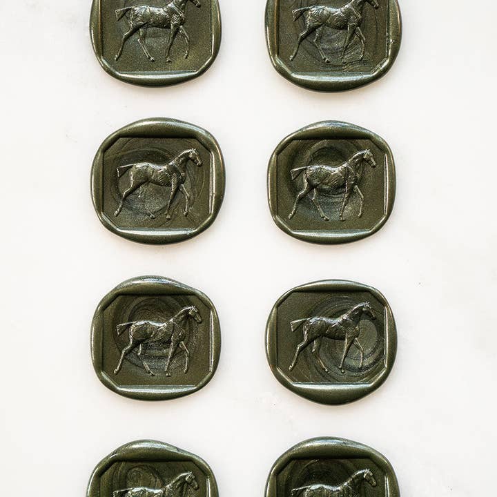 Danielle Demers Studio - Wholesale Sealing Wax - Walking Horse Wax Seals, Boxed Set of 8, Avail. in 9 colors2