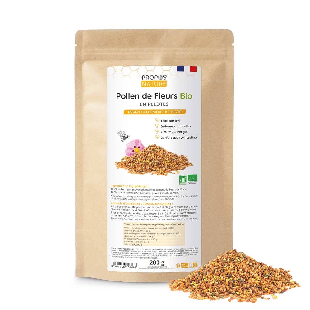 Propos'Nature - Wholesale Proteïne/superfoodpoeder - Cistus Pollen Bio - In Korrels - 100% Natuurlijk - 200g2